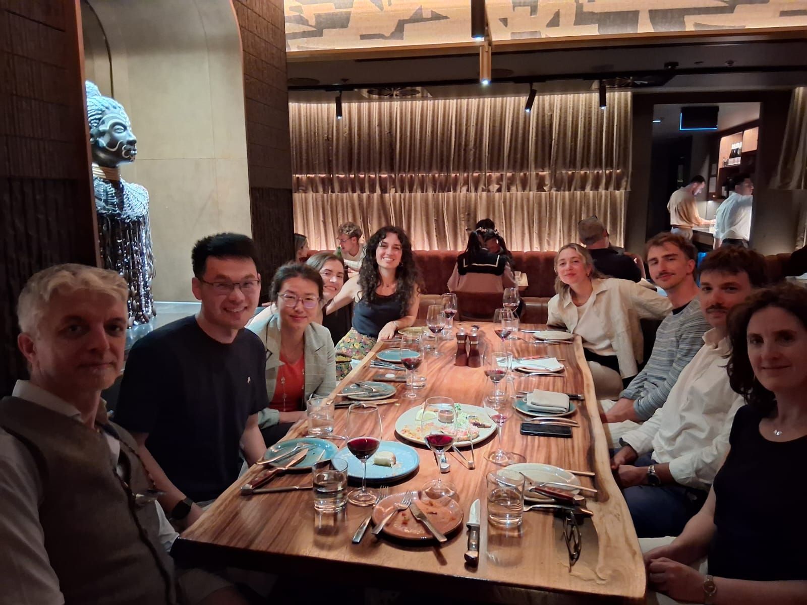 Dinner with Professor Massimiliano Vasile and his group